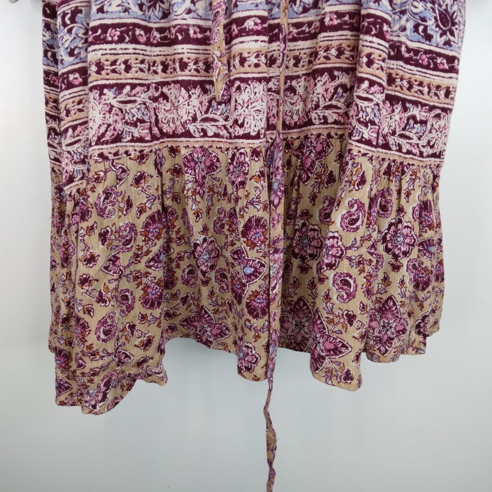 Billabong Paisley Floral Printed Tunic Dress Size M - Picture 5 of 12